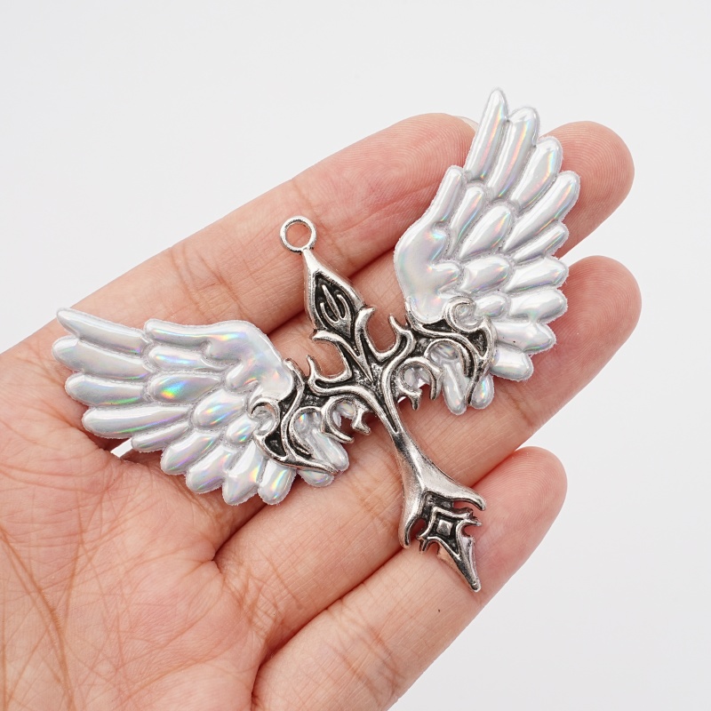 Y2K Tech Accessories - 1Pc Y2K Rainbow White Angel Wing