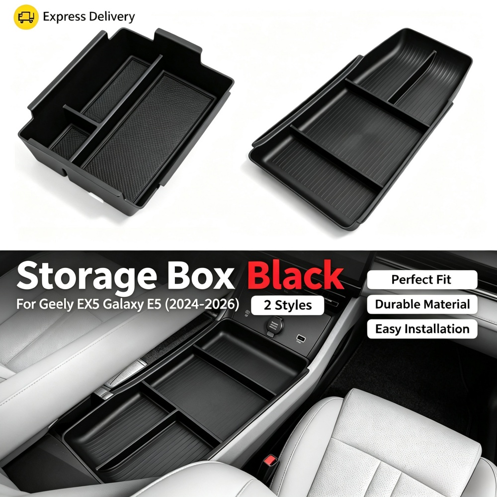 Tech Car Accessories - Car Central Control Armrest Under Storage
