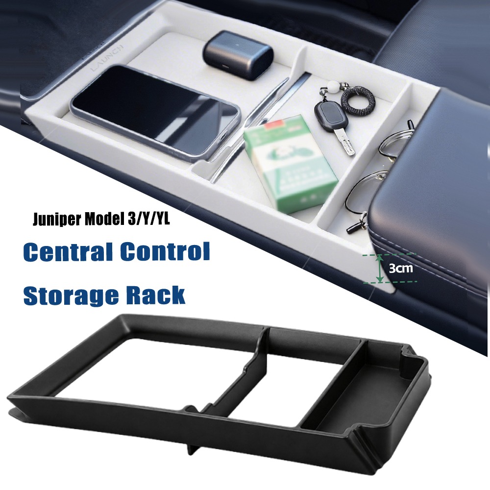Tech Car Accessories - Anti Slip Center Console Storage Tray