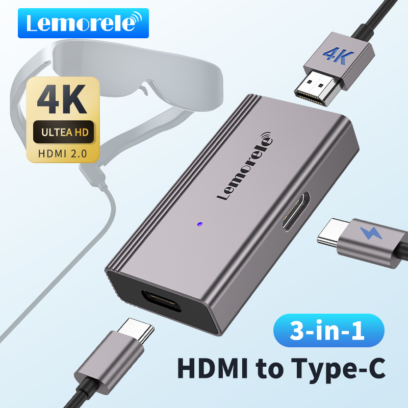 Usb C To Hdmi - Lemorele 4K AR Glasses Adapter HDMI