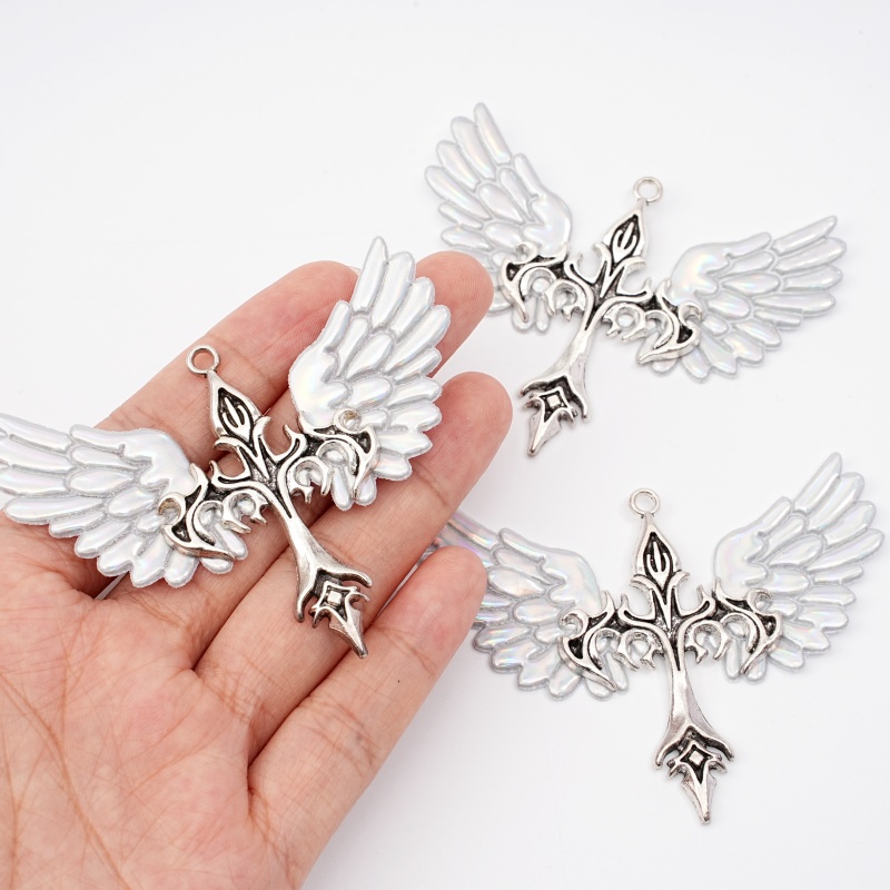 1Pc Y2K Rainbow White Angel Wi - Y2K Tech Accessories 评论和价格