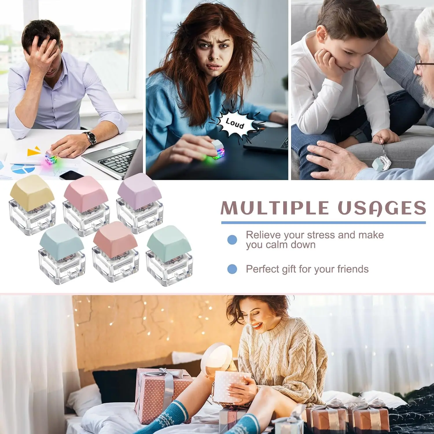 LED Keyboard Key Chain Toy Str - Tech Guy Accessories 评论和价格