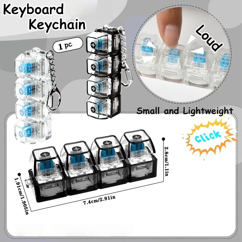1PC Light Up Keyboard Keychain - Tech Guy Accessories 评论和价格