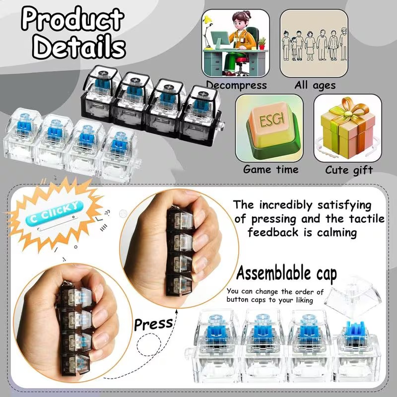 1PC Light Up Keyboard Keychain - Tech Guy Accessories 评论和价格