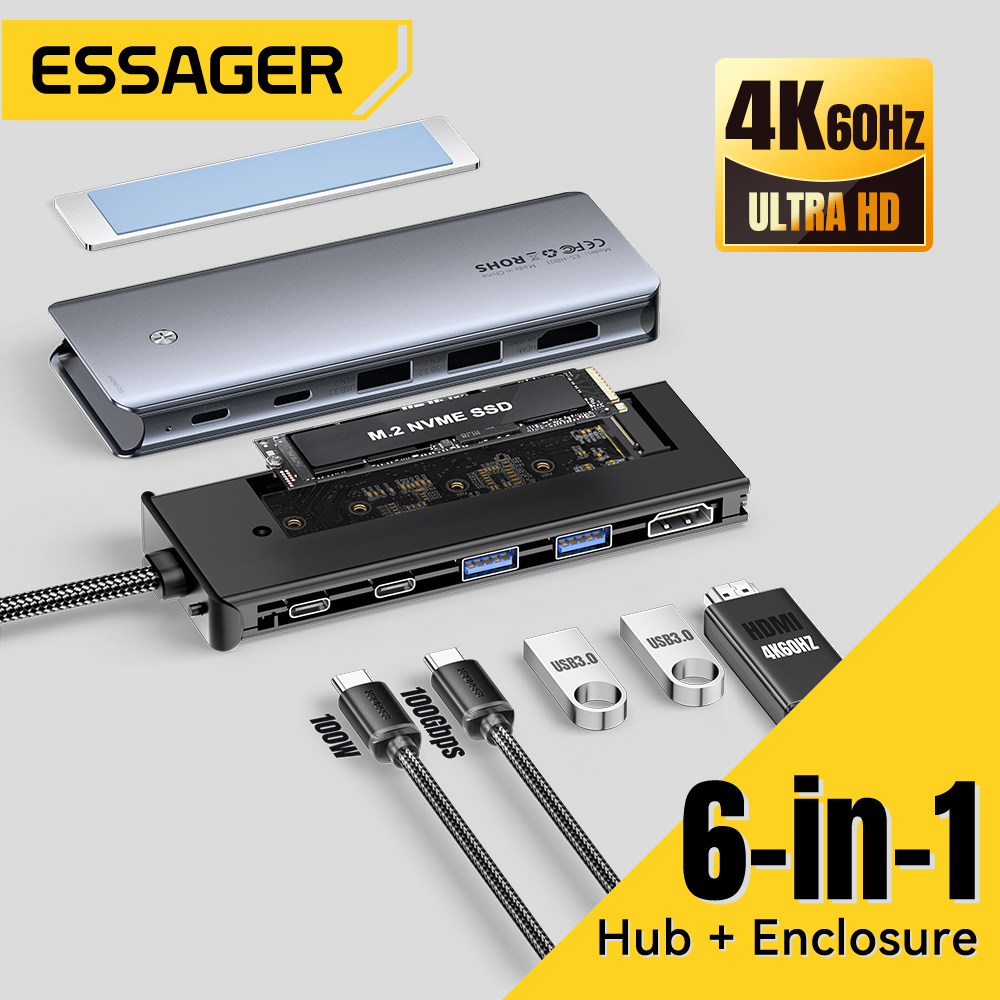 Essager USB C Hub With M.2 SSD - Usb C To Hdmi 评论和价格
