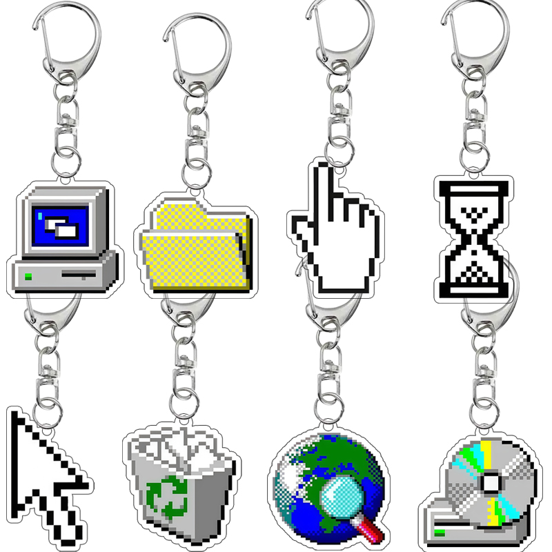 Creative Double-sided Print Re - Tech Keychain Accessories 评论和价格