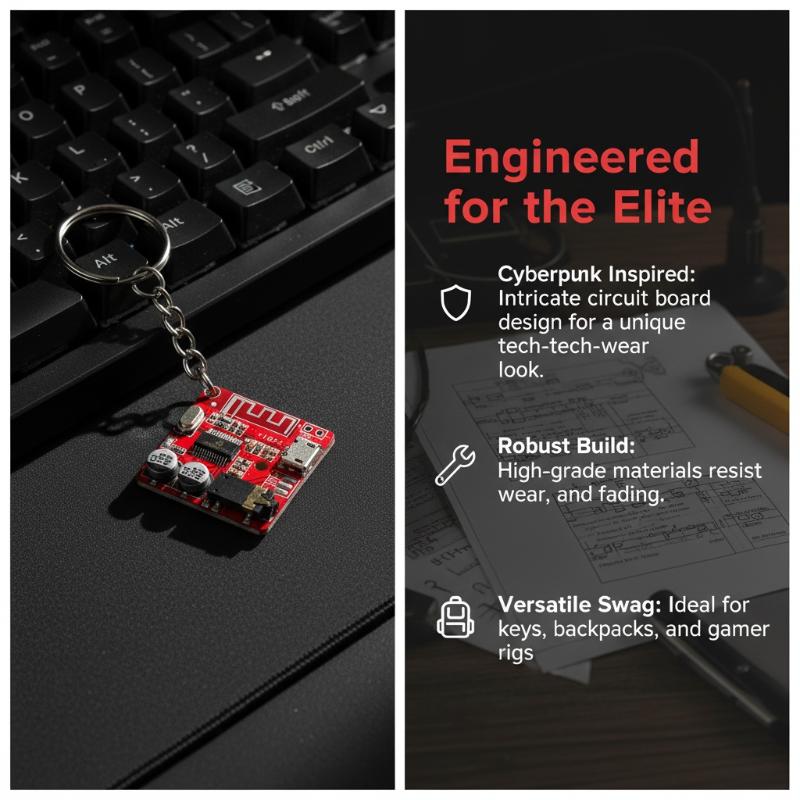 Circuit Board Keychain Minimal - Tech Keychain Accessories 评论和价格