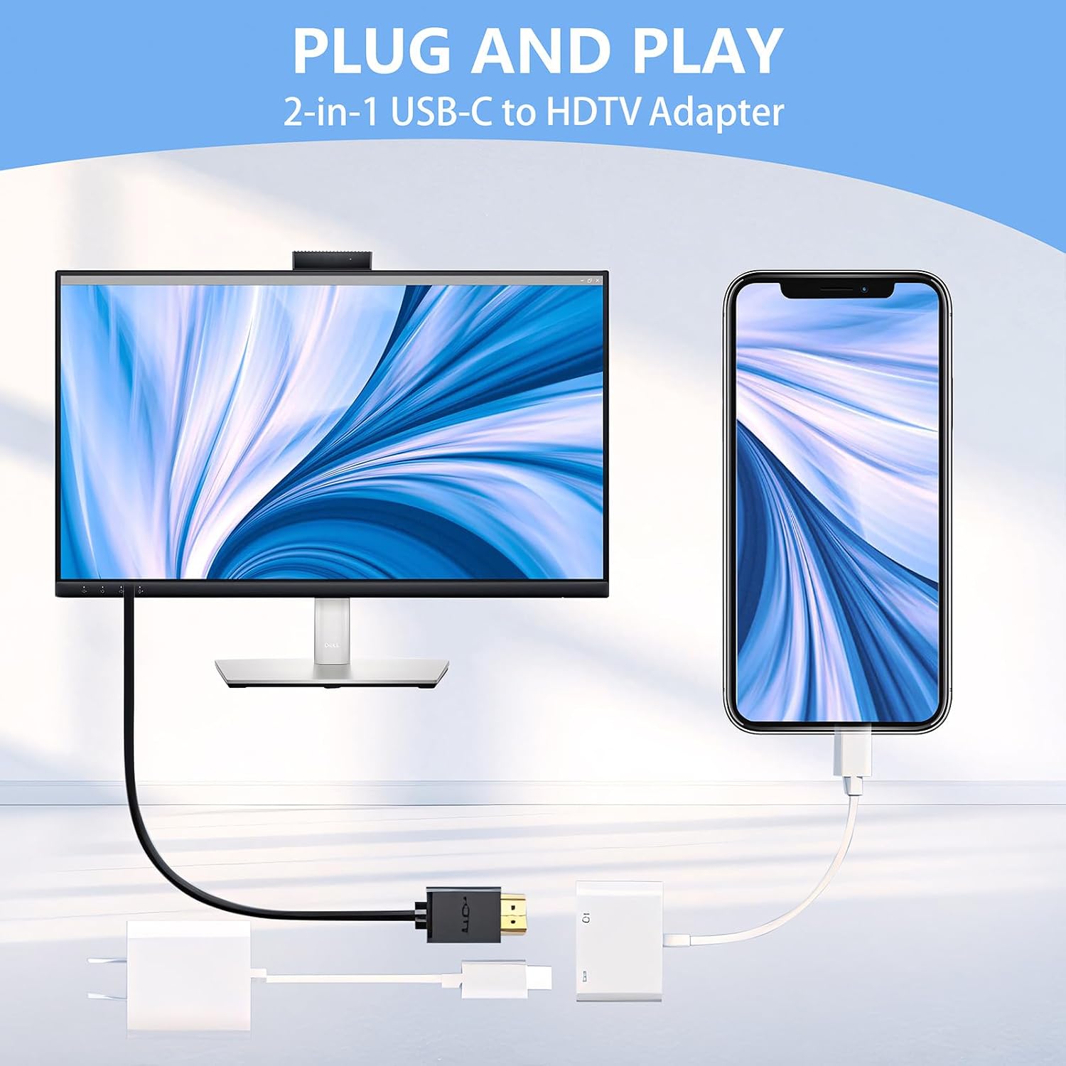 USB C to HDMI, Suitable for TV - Usb C To Hdmi 评论和价格